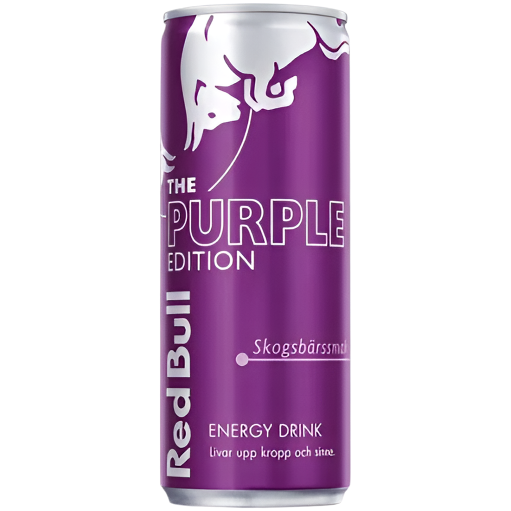 Red Bull Energy Drink Purple Edition Skogsbärssmak