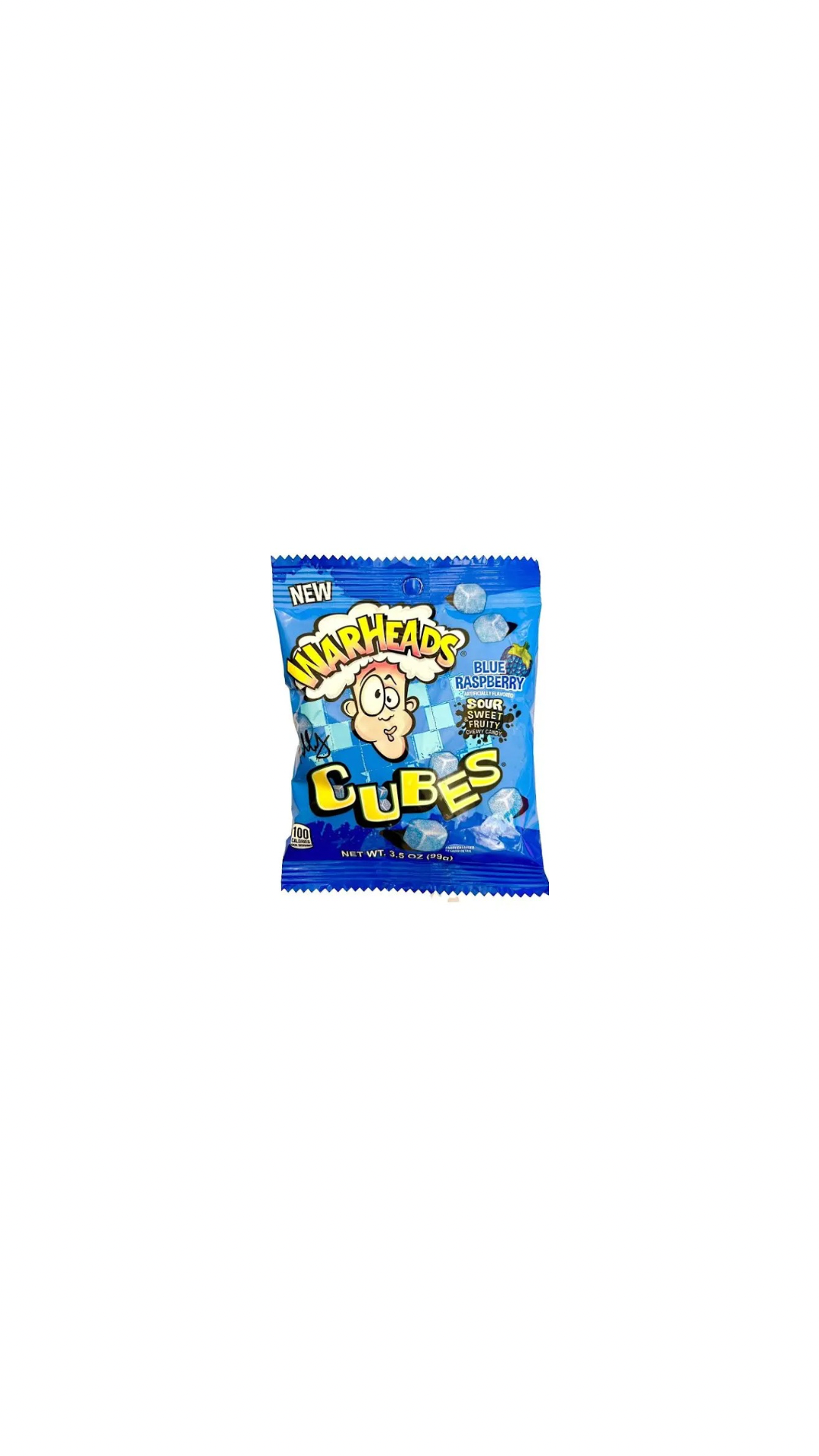 Warheads Sour Cubes Blue Raspberry