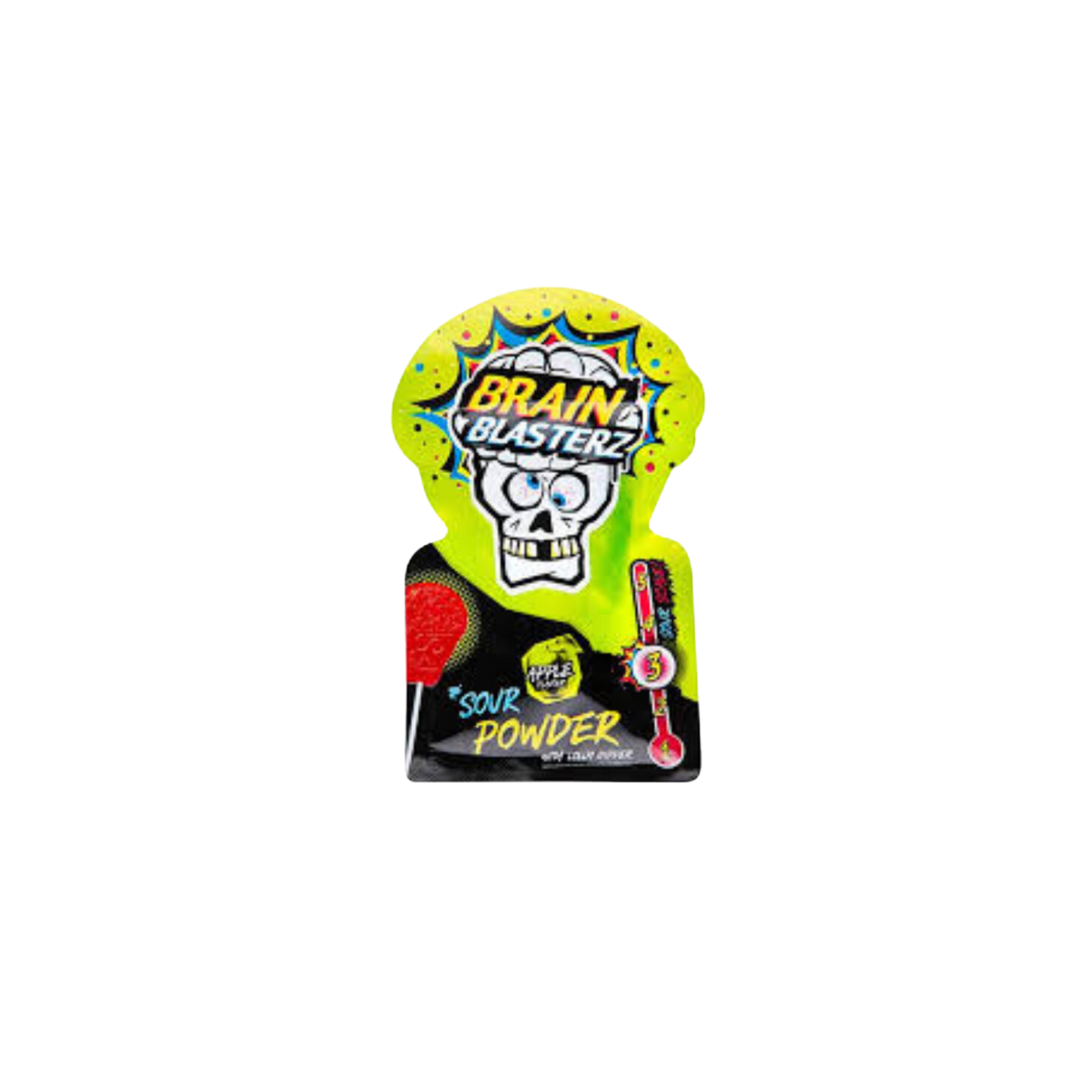 Brain Blasters Sour Candy Lolly Apple