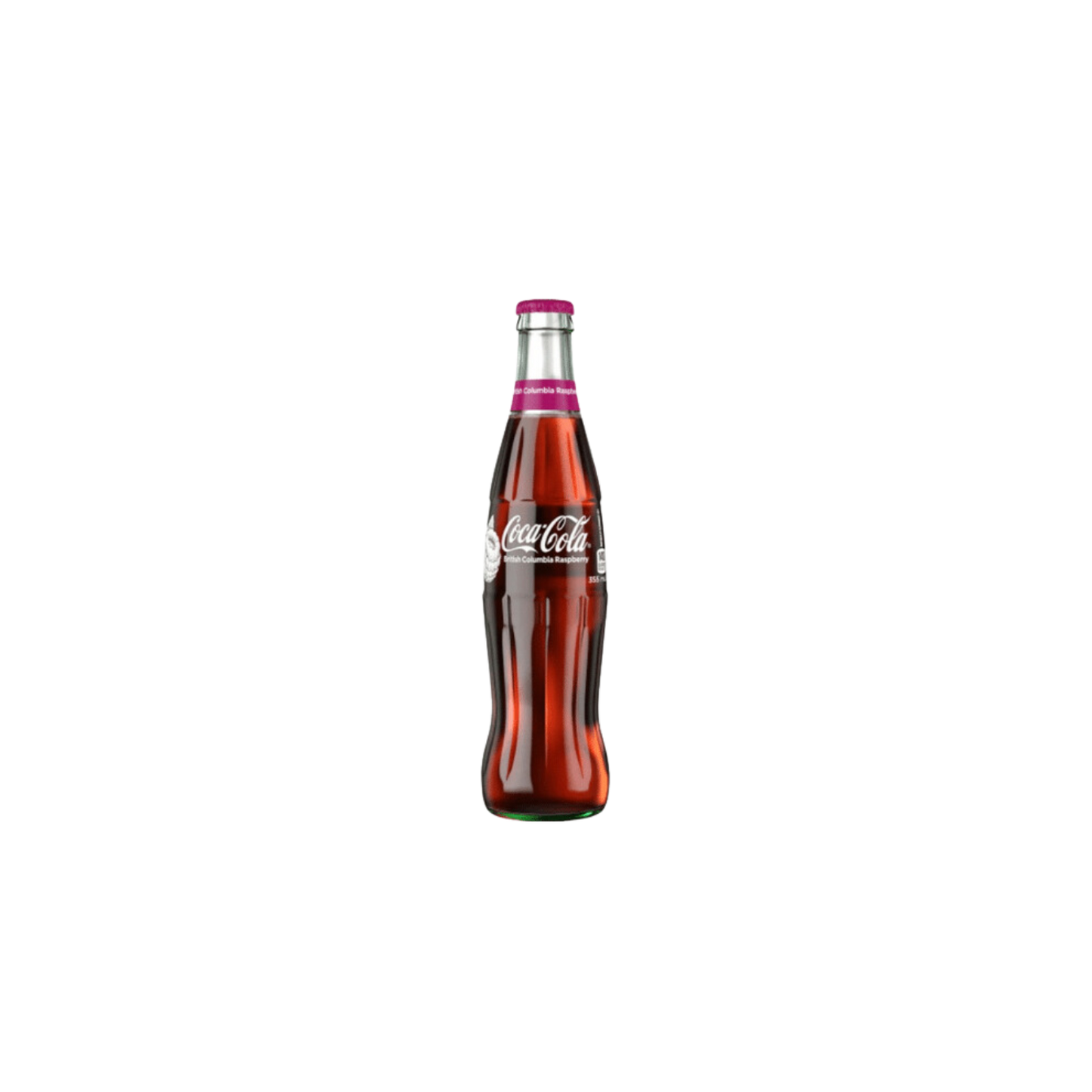 Coca Cola British Columbia Raspberry Glasflasche